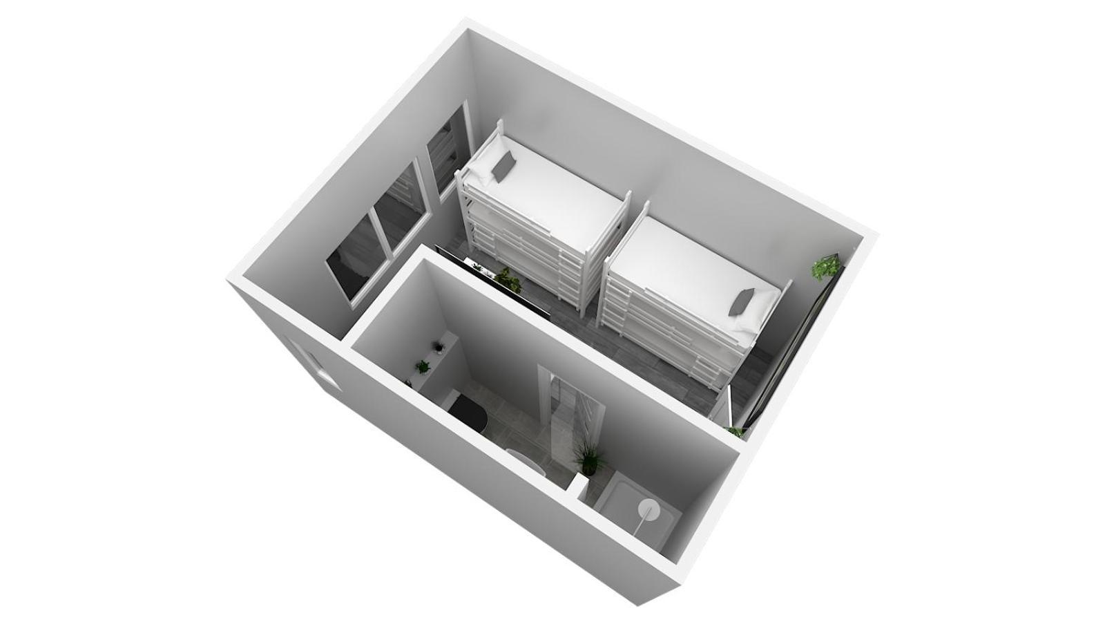 Hotel Ulm Zentrum - Komplettes Zimmer, Hochbett, Android Tv & Eigenem Bad - Perfekt Fuer Familien & Gruppen 객실 사진